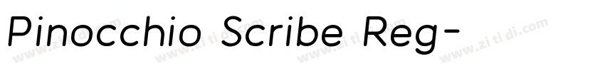 Pinocchio Scribe Reg字体转换 Pinocchio Scribe Reg字体转换